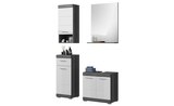 Badmöbel-Set SCHLOONSEE 4 teilig bestehend aus: Waschbeckenunterschrank Spiegel Unterschrank Hängeschrank Schloonsee im aktuellen Höffner Prospekt für 333,00 €