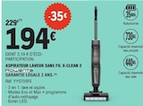 Aspirateur Laveur Sans Fil X-Clean 2 - ROWENTA en promo chez E.Leclerc Poitiers à 194,00 €