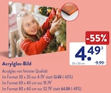 Acrylglas-Bild für 4,49 € bei ALDI SÜD im Angebot Acrylglas-Bild im aktuellen ALDI SÜD Prospekt