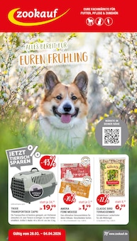 Aktueller Zookauf Regenstauf Prospekt Zookauf Prospekt Regenstauf "ALLES BEREIT FÜR EUREN FRÜHLING" mit 8 Seiten