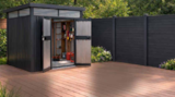WPC Sichtschutzzaun 3 Elemente 4 Pfosten Angebote von Juskys bei Netto Marken-Discount Düren für 449,99 €