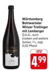 Trollinger mit Lemberger im Angebot bei EDEKA in Aalen Trollinger mit Lemberger Angebote von Bottwartaler Winzer bei EDEKA Aalen für 4,99 €