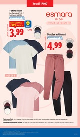 Promotion Pantalon Molleton dans le prospectus Lidl, valable du 14/07/2025 au 17/07/2025 Promo Pantalon Molleton dans le catalogue Lidl du moment à la page 43