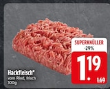 Hackfleisch im Angebot bei EDEKA in Rosenheim Hackfleisch Angebote bei EDEKA Rosenheim für 1,19 €
