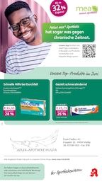 mea - meine apotheke Prospekt für Mulda: "Unsere Juni-Angebote", 4 Seiten, 01.06.2026 - 30.06.2026