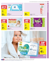 Prix et réduction Lingette Bébé dans le prospectus Carrefour Market en cours Offre Lingette Bébé dans le catalogue Carrefour Market du moment à la page 53