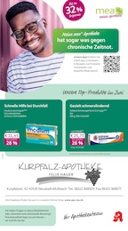 mea - meine apotheke Prospekt für Neustadt mit 4 Seiten mea - meine apotheke Prospekt für Neustadt: "Unsere Juni-Angebote", 4 Seiten, 01.06.2026 - 30.06.2026