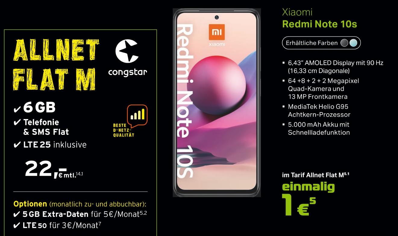 TMC Sauerland GmbH Arnsberg - Smartphone Redmi Note 10s Smartphone Redmi Note 10s Angebot bei TMC Sauerland GmbH Arnsberg im Prospekt ENTFALTE DEINE WELT