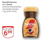Espresso Angebote von Nescafé bei GLOBUS Kerpen für 6,99 €