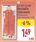 Herzhafte Edelsalami im ALDI Nord Prospekt Herzhafte Edelsalami von Gut Drei Eichen im aktuellen ALDI Nord Prospekt für 1,49 €