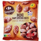 Mini saucissons secs - CARREFOUR SENSATION en promo chez Carrefour Versailles à 1,35 €