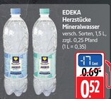 Herzstücke Mineralwasser bei EDEKA im Prospekt "" für 0,52 €