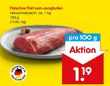 Aktuelles Falsches Filet vom Jungbullen Angebot bei Netto Marken-Discount in Reutlingen ab 1,19 €