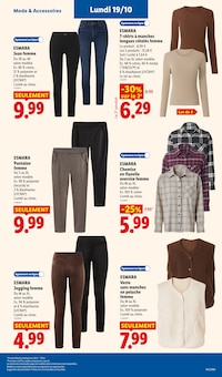 Promotion Jegging dans le prospectus Lidl, valable du 15/10/2026 au 21/10/2026 Promo Jegging dans le catalogue Lidl du moment à la page 59