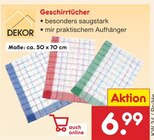 Geschirrtücher im Netto Marken-Discount Prospekt Geschirrtücher von Dekor im aktuellen Netto Marken-Discount Prospekt für 6,99 €