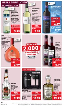 Gin im Kaufland Prospekt "Aktuelle Angebote" mit 52 Seiten (Leipzig)