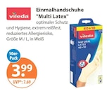 Einmalhandschuhe Multi Latex von Vileda im aktuellen V-Markt Prospekt für 3,99 €