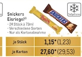 Eisriegel Angebote von Snickers bei Metro Cottbus für 1,23 €