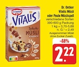 Vitalis Müsli oder Paula Müslispaß bei nah und gut im Edelsfeld Prospekt für 2,22 €