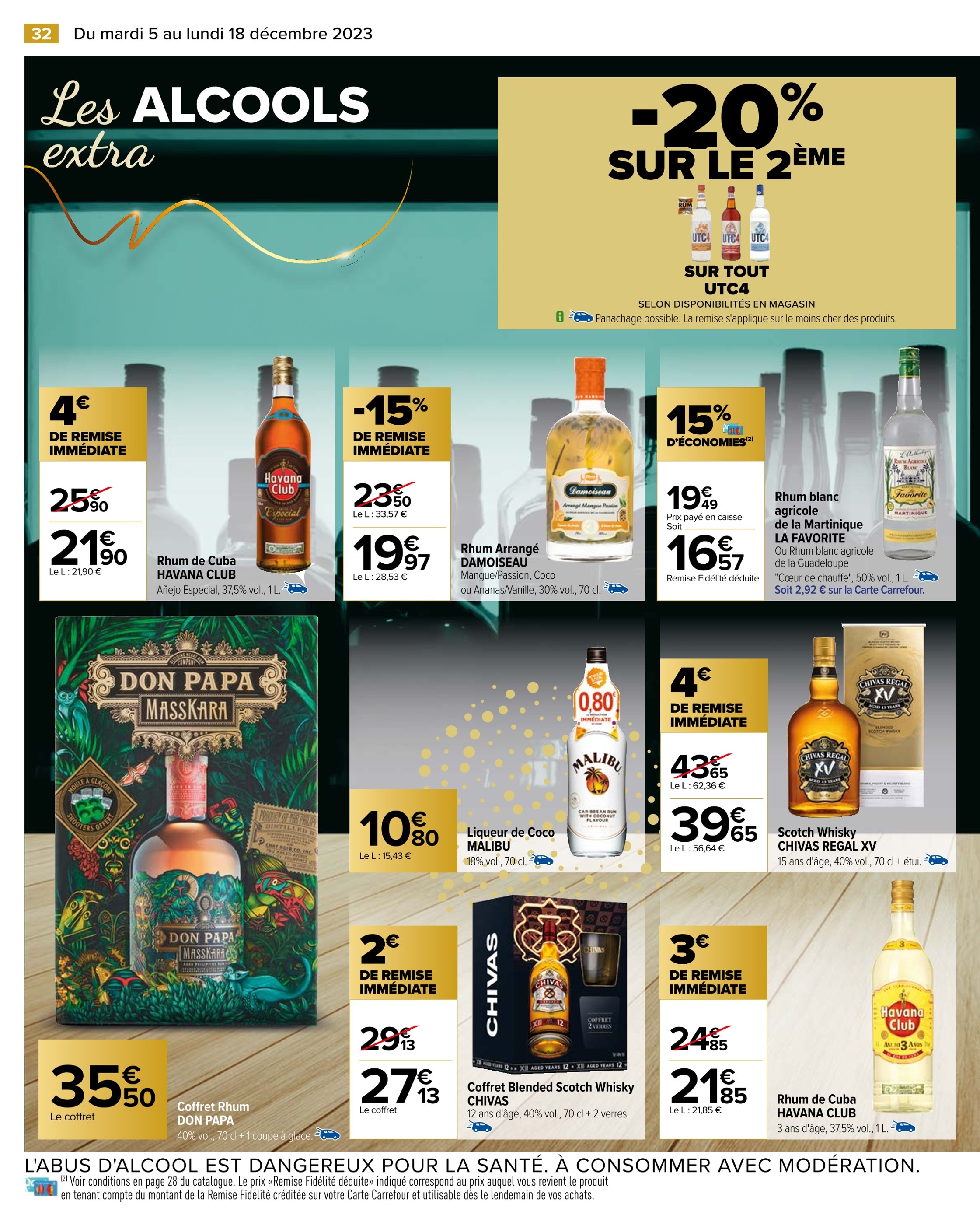 Promo Chivas coffret whisky 12 ans chez Auchan Supermarché