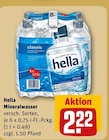 Mineralwasser von Hella im aktuellen REWE Prospekt