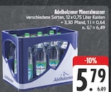Mineralwasser im Angebot bei EDEKA in Ansbach Mineralwasser Angebote von Adelholzener bei EDEKA Ansbach für 5,79 €
