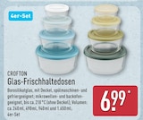 Glas-Frischhaltedosen von CROFTON für 6,99 € bei ALDI Nord im Angebot Glas-Frischhaltedosen von CROFTON im aktuellen ALDI Nord Prospekt