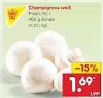 Champignons weiß im Angebot bei Netto Marken-Discount in Düsseldorf Champignons weiß Angebote von MARKT TAG bei Netto Marken-Discount Düsseldorf für 1,69 €