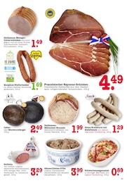 E center Bratwurst im Prospekt 