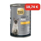 SELECT GOLD Pure Boîtes de Pâtée Chat Adute Poulet 6x400 g à 18,74 € dans le catalogue Maxi Zoo
