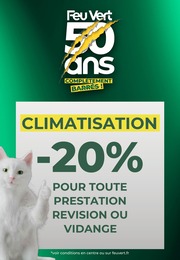 Catalogue Feu Vert à Cesson, avec 1 page Prospectus Feu Vert à Cesson, "Économisez jusqu'à 120€ sur les grandes marques", 1 page, 15/06/2022 - 19/07/2022