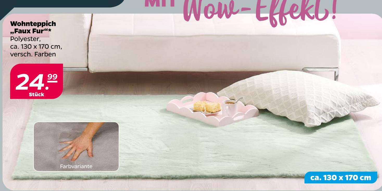 Wohnteppich Faux Fur