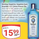 Sapphire Angebote von Bombay Sapphire bei GLOBUS Oberhausen für 15,99 €