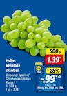 Helle, kernlose Trauben im Angebot bei Lidl in Oldenburg Helle, kernlose Trauben Angebote bei Lidl Oldenburg für 0,99 €
