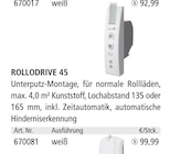 Aktuelles Rollläden Funk-Rohrmotoren Angebot bei Holz Possling in Potsdam ab 99,99 €