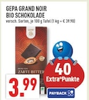 Marktkauf Paderborn - Grand Noir Bio Schokolade Angebot im Prospekt Grand Noir Bio Schokolade bei Marktkauf im Paderborn Prospekt für 3,99 €