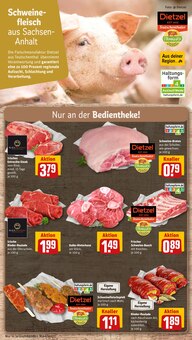 Schweinefleisch im aktuellen REWE Prospekt (Leipzig) Schweinefleisch im REWE Prospekt "Dein Markt" mit 35 Seiten (Leipzig)