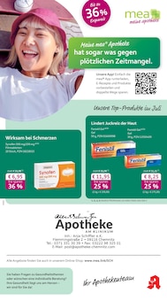 Aktueller mea - meine apotheke Prospekt "Unsere Juli-Angebote" für Chemnitz Aktueller mea - meine apotheke Prospekt für Chemnitz mit Seiten
