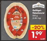 Netto Marken-Discount Milmersdorf - Geflügelfleischwurst Angebot im Prospekt Geflügelfleischwurst bei Netto Marken-Discount im Milmersdorf Prospekt für 1,99 €