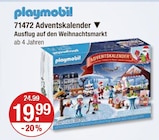 71472 Adventskalender im V-Markt Prospekt 71472 Adventskalender von playmobil im aktuellen V-Markt Prospekt für 19,99 €