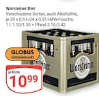 Bier im Angebot bei GLOBUS in Homburg Bier Angebote von Warsteiner bei GLOBUS Homburg für 10,99 €