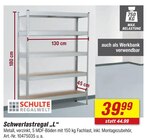 Schwerlastregal „L“ im Angebot bei toom Baumarkt in Chemnitz Schwerlastregal „L“ Angebote von Schulte Regalwelt bei toom Baumarkt Chemnitz für 39,99 €