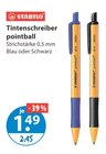 Tintenschreiber pointball Blau im Angebot bei V-Markt in Regensburg Tintenschreiber pointball Blau Angebote von Stabilo bei V-Markt Regensburg für 1,49 €