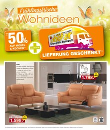 Couch im Möbel Inhofer Prospekt "Frühlingsfrische Wohnideen" mit 16 Seiten (Ulm)