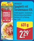 Spaghetti mit Tomatensauce XXL von Speisezeit im aktuellen ALDI Nord Prospekt für 2,29 €