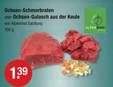 Ochsen-Schmorbraten oder Ochsen-Gulasch im V-Markt Prospekt zum Preis von 1,39 €