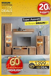 Fernseher Angebot im aktuellen BRAUN Möbel-Center Prospekt auf Seite 2