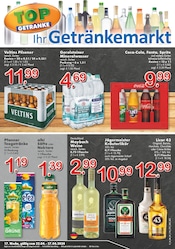 Aktueller TOP Getränke Getränkemarkt Prospekt in Steinhagen und Umgebung, "Aktuelle Angebote" mit 4 Seiten, 22.04.2024 - 27.04.2024