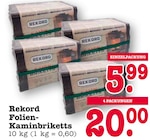 Folien-Kaminbriketts Angebote von Rekord bei E center Baden-Baden für 5,99 €