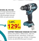 Coffret perceuse-visseuse 18 V nue - Makita en promo chez Rural Master Orléans à 129,90 €